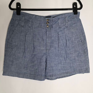 Women's Romanz Blue High Waist Shorts Size 12